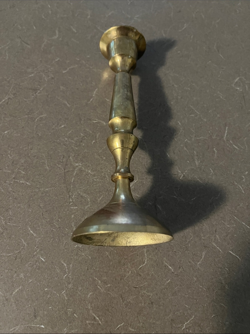Brass Candlestick Holder - Gold Finish 6” As is